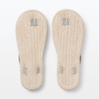 無印良品 ルームサンダル 鼻緒 L 25～26.5cm用 生成×グレー 良品計画