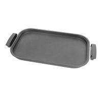 YAMAZEN ワイドホットプレート 1300W 内寸幅48×奥行30cm フッ素加工 着脱式 YHE-B132(T) 1台