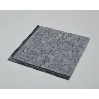 山善（YAMAZEN） 防草シート付天然石マット グレー色 STM-30BS（GY） 10枚