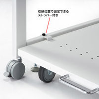 サンワサプライ 高耐荷重プリンタラック/スタンド/台 幅600×奥行500×高さ1205mm ホワイト LPS-T121H 1台（直送品）