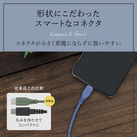 OWLTECH シリコン素材のUSB Type-C Type-Cケーブル ワインレッド 2m OWL-CBSCC20-WR 1個（直送品）