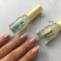 ちふれ化粧品 ネイル エナメル014 透明ラメ