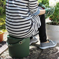 八幡化成 八幡 ガーデンツールバケット ミニ 4L グリーン 2101050 1個