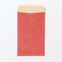 無印良品 竹紙ぽち袋 縁起物柄3種 招き猫 だるま 鯛 約幅70×高さ110mm 3枚入り 赤 1セット（3袋） 良品計画