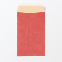 無印良品 竹紙ぽち袋 赤 約幅70×高さ110mm 5枚入り 1セット（3袋） 良品計画