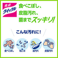 食卓クイックルスプレー ほのかな緑茶の香り 本体 300mL 1セット（1個×5） 食卓用清潔スプレー 花王