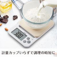 タニタ（TANITA） キッチンスケール 2kg レッド KJ212　5個　計量器 デジタルスケール 料理用　お菓子作り　パン作り