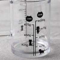 ねこの計量カップ 200ml 貝印 KAI ニャミー Nyammy DH2726 メジャーカップ 5個