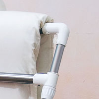 洗濯物干し 伸縮式 布団干し 室内・室外共用 X型 コンパクト アルミ製 ホワイト ポーリッシュ PS-34A 5個 天馬