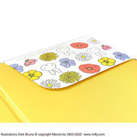 セントレディス ミッフィー クリップボード カラフルフラワー ホワイト/イエロー ST-ZMF0053 1セット(1セット(1個×6)×6)（直送品）