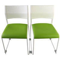 【軒先渡し】ナカバヤシ スタッキングチェア NPT ブルー NCS-NPTV00105BL 1セット(5脚入)（直送品）