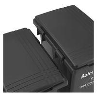 天馬 ゴミ箱 フタ付き 45L 連結可能 屋外 ブラック 幅31×奥行45×高さ60cm ELB-TBP45 Boite e-LABO つなげて分別ペール