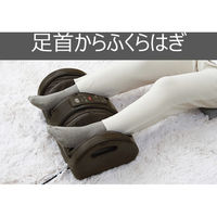 フットマッサージャー もみ版 指圧ローラー ヒーター機能 ダークブラウン TF1200B-T テスコム 1個