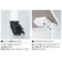 【軒先渡し】ニシキ工業 ミーティングテーブル 幅1500×奥行600×高さ700mm ペールウッド AEDL-B1560KH-PL 1台（直送品）