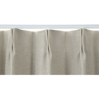 フォレストリンク 遮光1級 防炎 断熱 カーテン 1500×2300mm ベージュ 1セット(2枚入)（直送品）