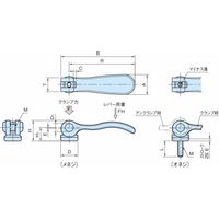イマオコーポレーション カムレバー(オネジ・メネジ) KCL・KCLS KCL04ー30ーSUS 1個（直送品）