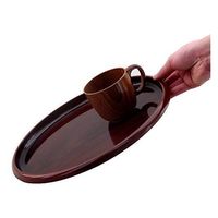 中西工芸 信貴丸盆 NS黒丹杢調 30cm 4962127050510 1セット(1個×2)