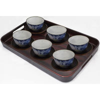 イシダ 長盆 平安杢 42cm (1セット:3個入) 4970736521383 1セット(3個入)（直送品）