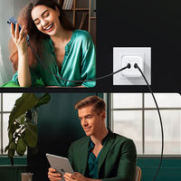 USB充電器 45W USB Type-C 2ポート AC充電器 スマホ充電 Nexode GaN ホワイト 1個 UGREEN