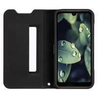 耐衝撃 抗ウイルス 抗菌 Stand Flip for AQUOS wish / wish2 ブラック 手帳型 スタンド機能 SB-A031-SDFB（直送品）