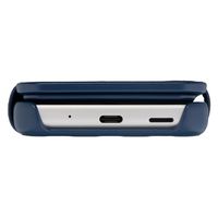 SoftBank SELECTION 抗ウイルス抗菌ルーペ付手帳型ケース for シンプルスマホ6 ネイビー SB-A033-LPFB/NV（直送品）