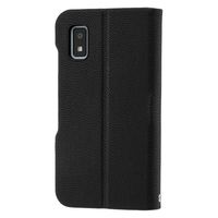 耐衝撃 抗ウイルス 抗菌 Stand Flip for AQUOS wish3 / ブラック SB-A056-SDFB/BK（直送品）