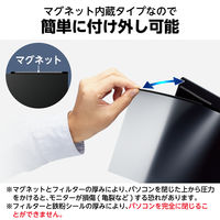 エレコム プライバシーフィルター 13.3Wインチ(16:9) マグネット 着脱式 EF-PFMK133W2 1個（直送品）