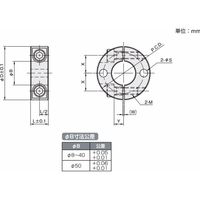 岩田製作所 セットカラー(セパレートカラー)|2穴付タイプ SCSS1012MP2 1セット(2個)（直送品）