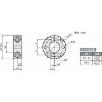 岩田製作所 セットカラー(セパレートカラー)|2ネジ穴付タイプ SCSS1612SN2 1セット(2個)（直送品）