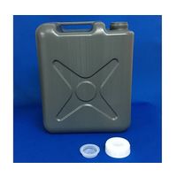 アズワン ポリ角容器 5L グレー 5本セット 64-5079-50 1セット(5本)（直送品）