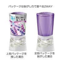 スッキーリ！ トイレ用 消臭剤 芳香剤 置き型 優美なナチュラルラベンダー 400mL 3個 アース製薬