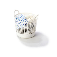 Like-it（ライクイット） ラウンドバスケット ブラウン SCB-1 吉川国工業所 洗濯カゴ 収納バスケット