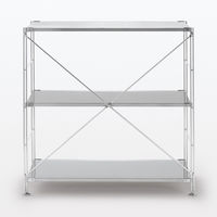 無印良品 ステンレスユニットシェルフ ステンレス棚セット ワイド 小 幅86×奥行41×高さ83cm 良品計画