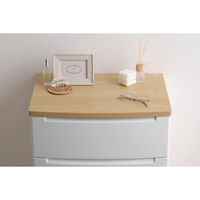 アイリスオーヤマ ウッドトップノックダウンチェスト ホワイト KDMG-565WT 1台