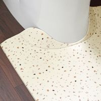 オカトー スキマにピタっ！PVCトイレマット 55×60 テラゾー 4905016019441 1個