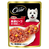 （お得なアソート）シーザー 厳選お肉アソート 70g 64袋（2種×32個）ドッグフード 犬 ウェット パウチ