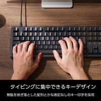キーボード メカニカル 有線 着脱式ケーブル 静音 赤軸 テンキー付き ブラック TK-MC50UKPBK 1個 エレコム（直送品）