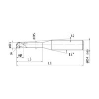 三菱マテリアル エンドミル VF2XLB R0150N120S06 1セット(2PC)（直送品）