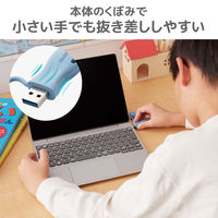 USBメモリ 32GB USB A 一体型 キャップ式 ブルー MF-JRU3032GBU エレコム 1個（直送品）