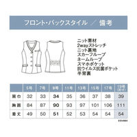 カーシーカシマ BEAUTY BORDER ベスト ロイヤルブルーボーダー 11号 ESV894 1着