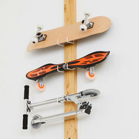 平安伸銅工業　LABRICO(ラブリコ)　スケートボードハンガー ホワイト　SXO-521　1個（直送品）