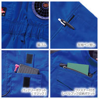 HOOH 難燃ツナギ  V4288  ネイビー  4L  村上被服  1着（直送品）