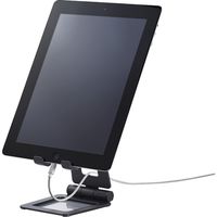 タブレット用スタンド アルミスタンド 角度調節可能 ブラック TB-DSCHALBK エレコム 1個 TB-DSCHALBK（直送品）