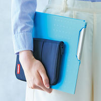 リヒトラブ ペンケース[フラットタイプ]ワイド 藍 A7653-11 1個