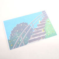 包む レターセット 海と猫 TL0A4 1セット(1パック×5)