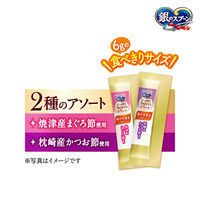 銀スプーン とろリッチ 2種のまぐろ＆かつおアソート 国産 48g（6g×8本）4袋 キャットフード おやつ