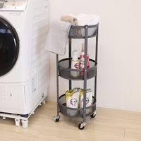 【軒先渡し】ヤマソロ テンツァー(tanzer) 折り畳みワゴン 幅365×奥行365×高さ160/835ｍｍ ブラック 85-251 1台（直送品）