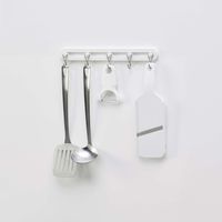 レック 粘着5連フリーフック（木ネジ付き） 耐荷重2.5kg（1本500g） H00443 1セット（5個）