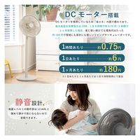 QUADS DCリビングサーキュレーターファン SMART AIR DC グレー QS304GY 1台（直送品）
