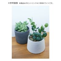 コントン　ヤマテー ポネン　シリンドロ　３号用　ホワイト　鉢カバー　底面吸水　観葉植物 282180 1個（直送品）